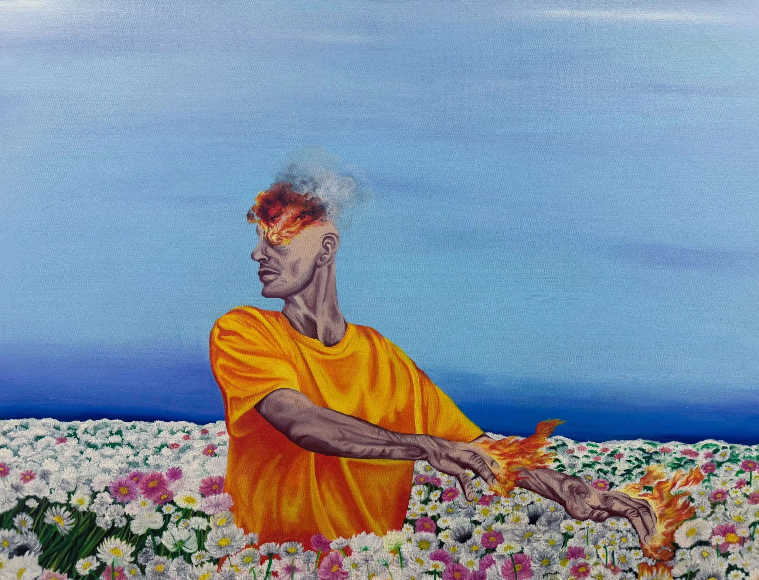 "Everpresent", Acrylic Paint on Canvas, 40 x 30 inches
2025