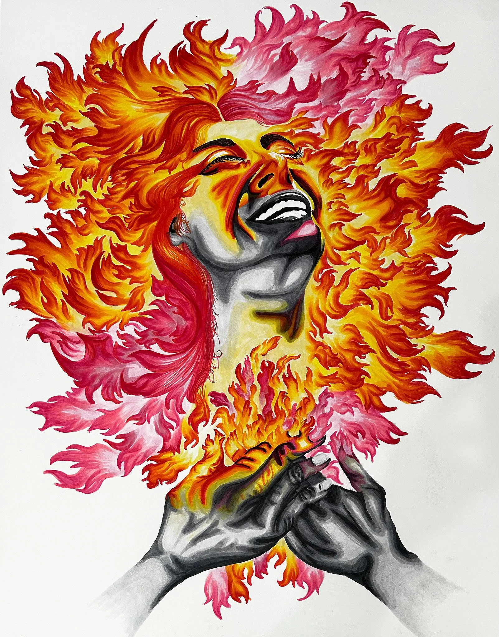 "Silver Soul", Copic Marker on Bristol Paper, 23 x 29 inches
2024