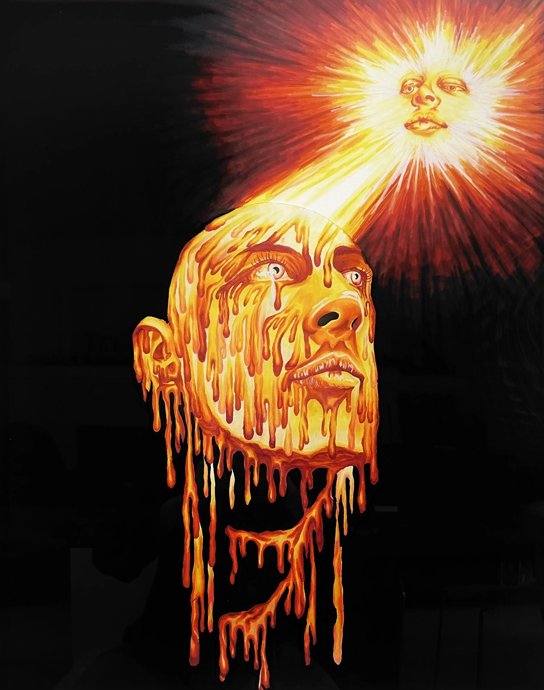 "Under the White Light", Copic Marker and Paint Marker on Bristol Paper, 29 x 23 inches
2024