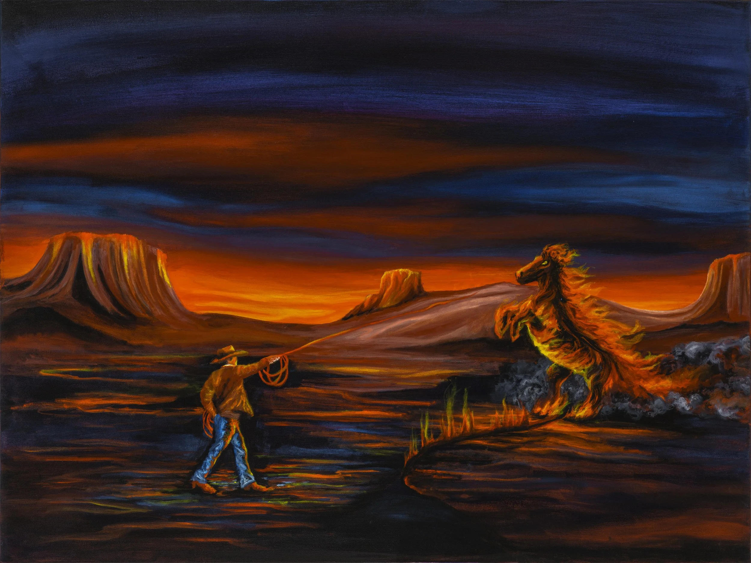 "Dust Up", Acrylic on Canvas, 40 x 30 inches
2026