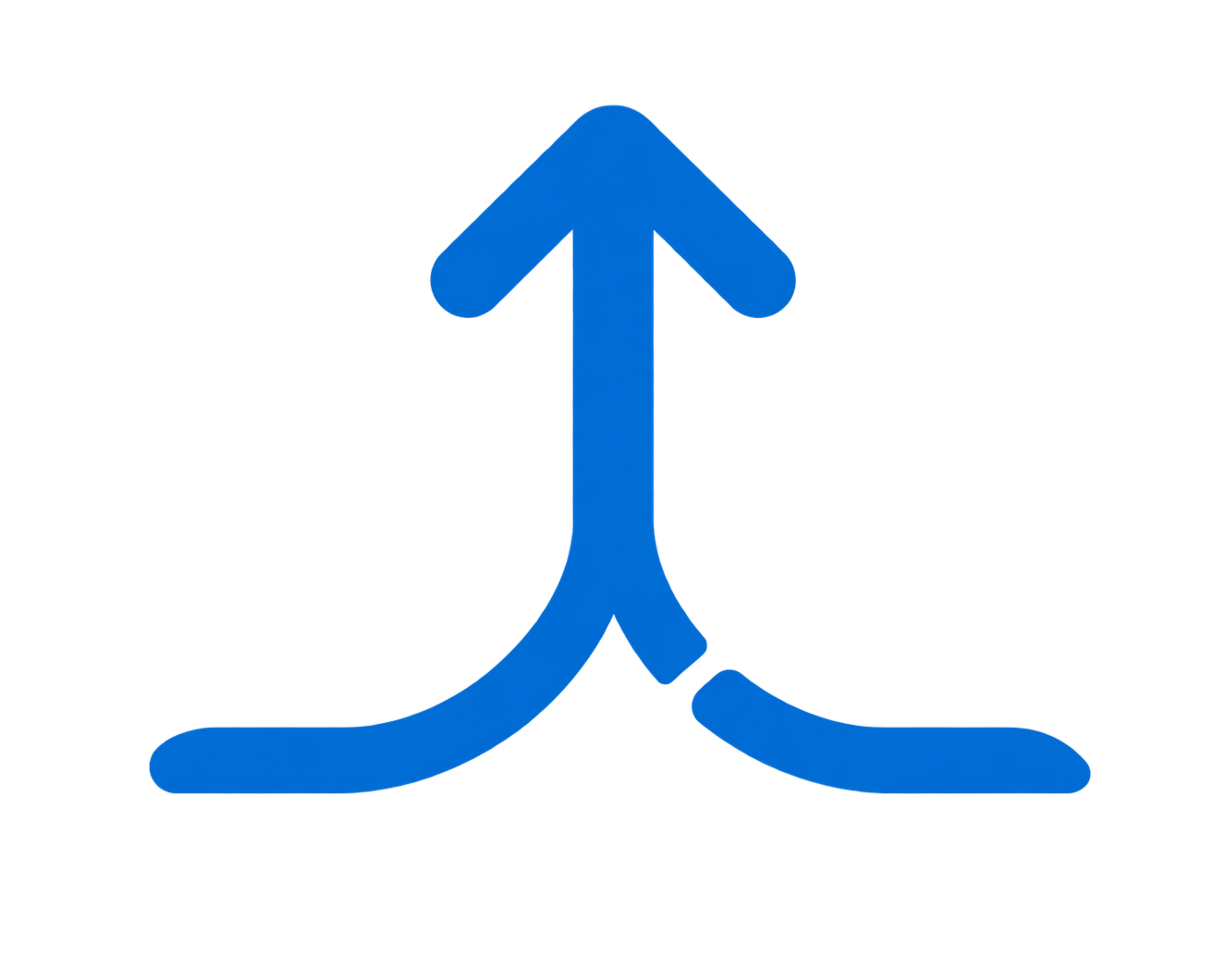 Geometric drawing of an outline square with sections divided by vertical, horizontal, and circle lines.