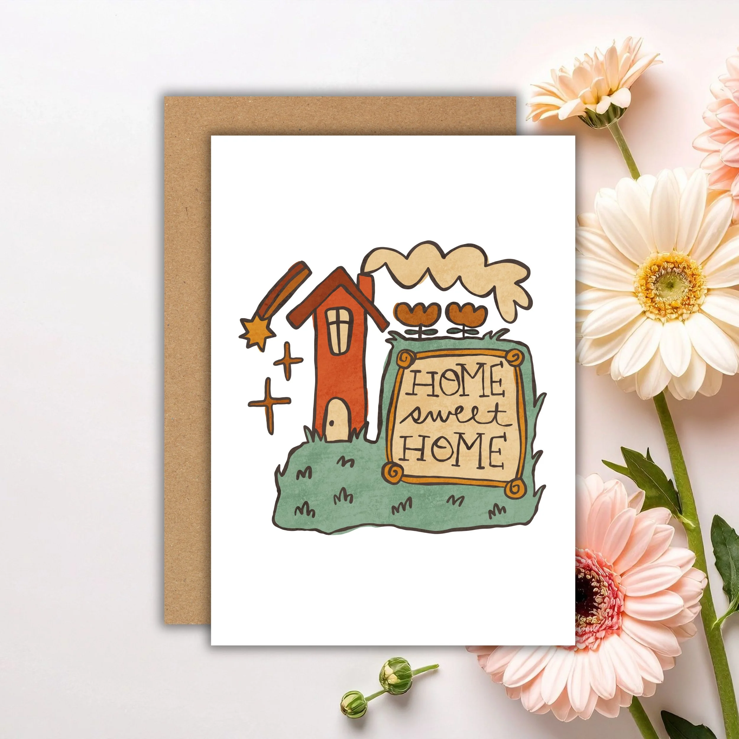 Home Sweet Home | House on a Hill Illustration