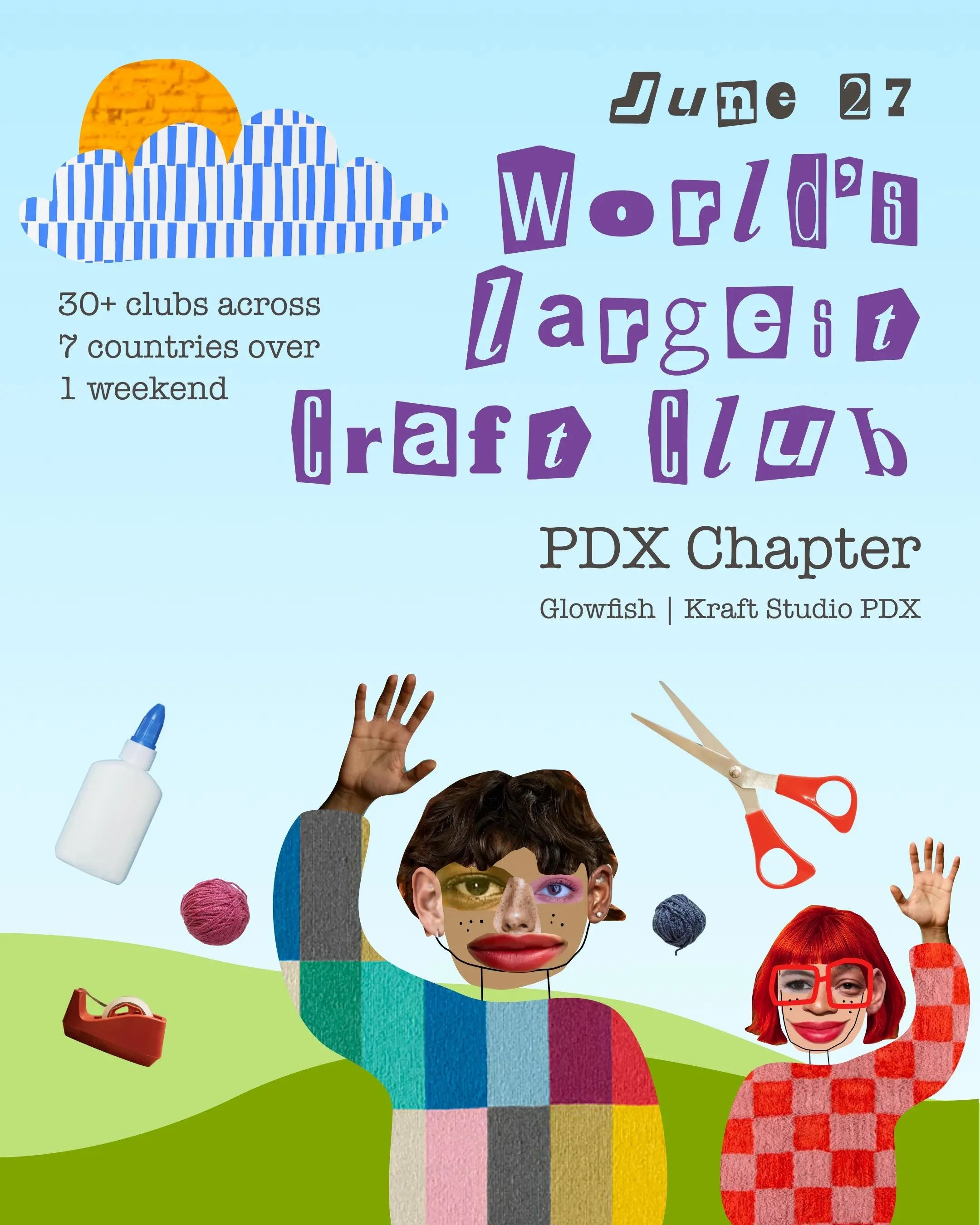 FREE- Saturday, June 27th, 6-9 pm - World's Largest Craft Club: Portland Chapter