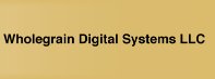 Text reading 'Wholegrain Digital Systems LLC' on a beige background.