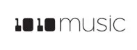 Logo with the text '1010 music' in black and gray