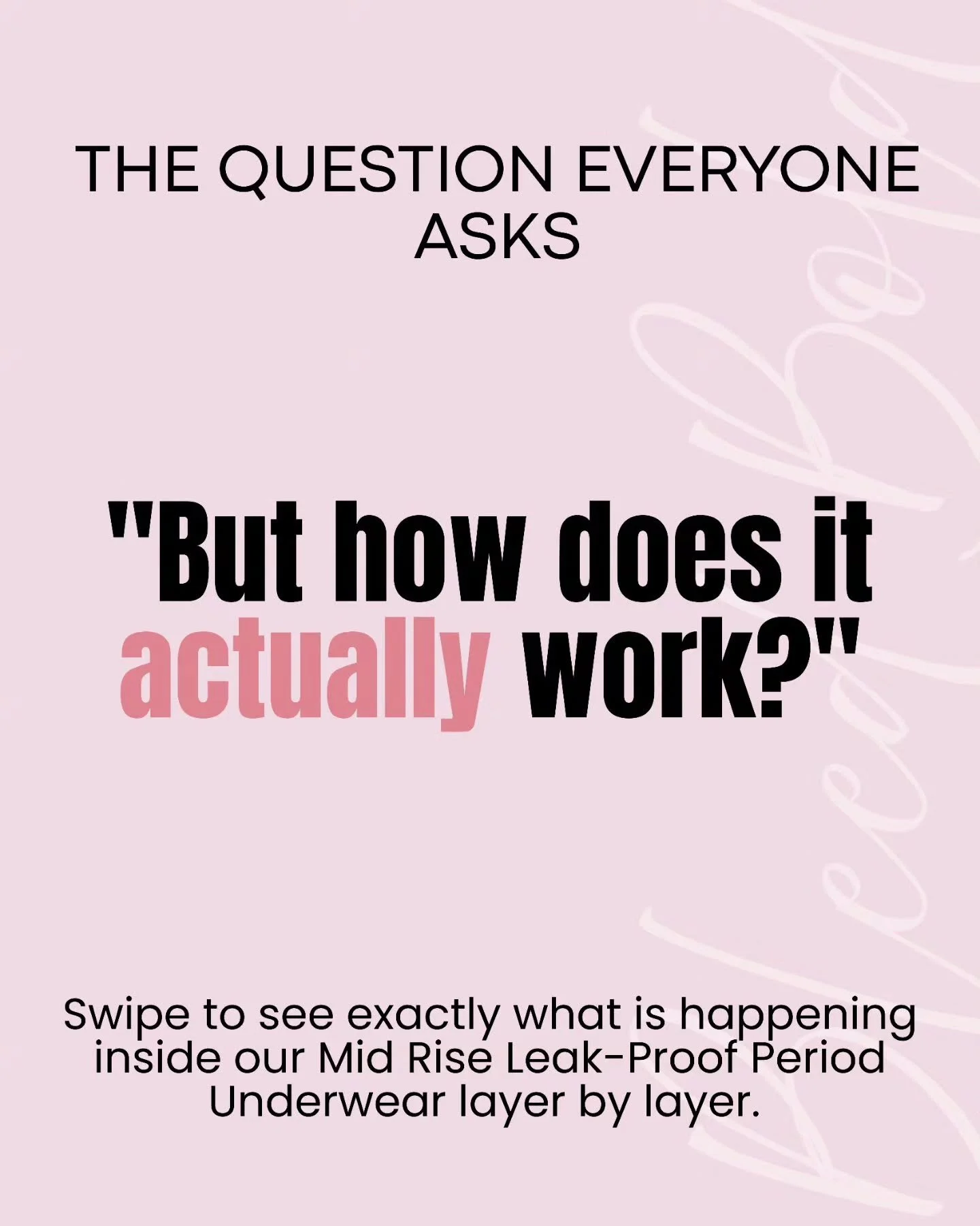 &ldquo;But how does it actually work?&rdquo;

I&rsquo;ve got you! Swipe through to see exactly what&rsquo;s happening inside our Mid Rise Leak-Proof Period Underwear, layer by layer 👇

 You can finally feel confident and comfy on your period:

✨ Lay