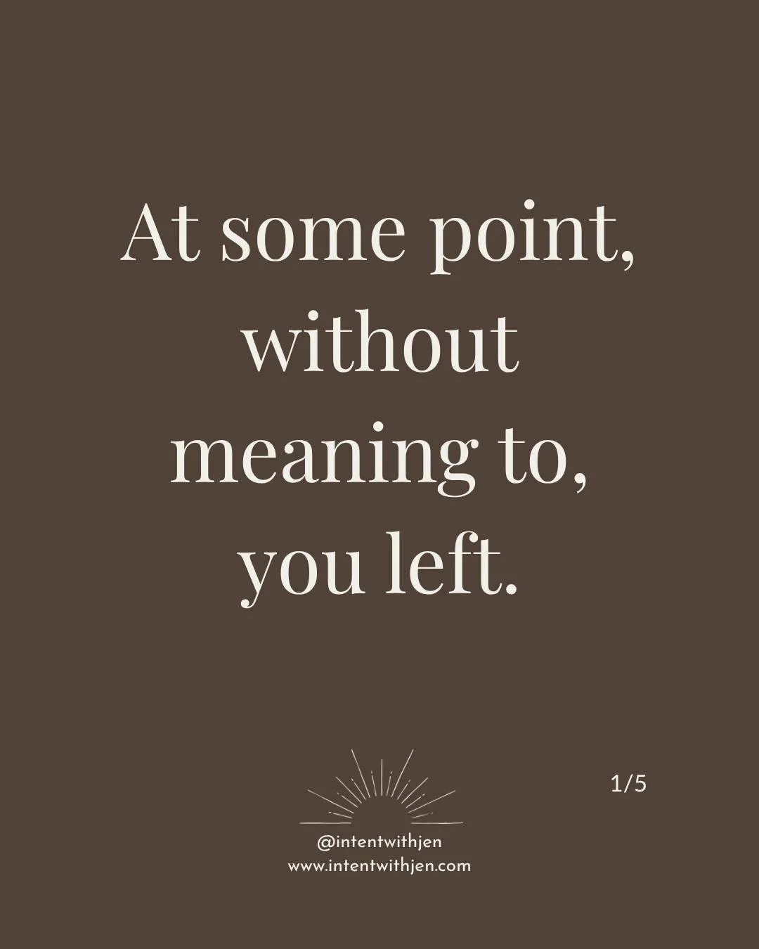 Nobody talks about the slow drift. The way you stop doing the thing that fills you up because it's not on the calendar. 
🔻
The way you answer every question about how you're doing with "good, busy" &mdash; and mean neither.
🔻
Coming back 