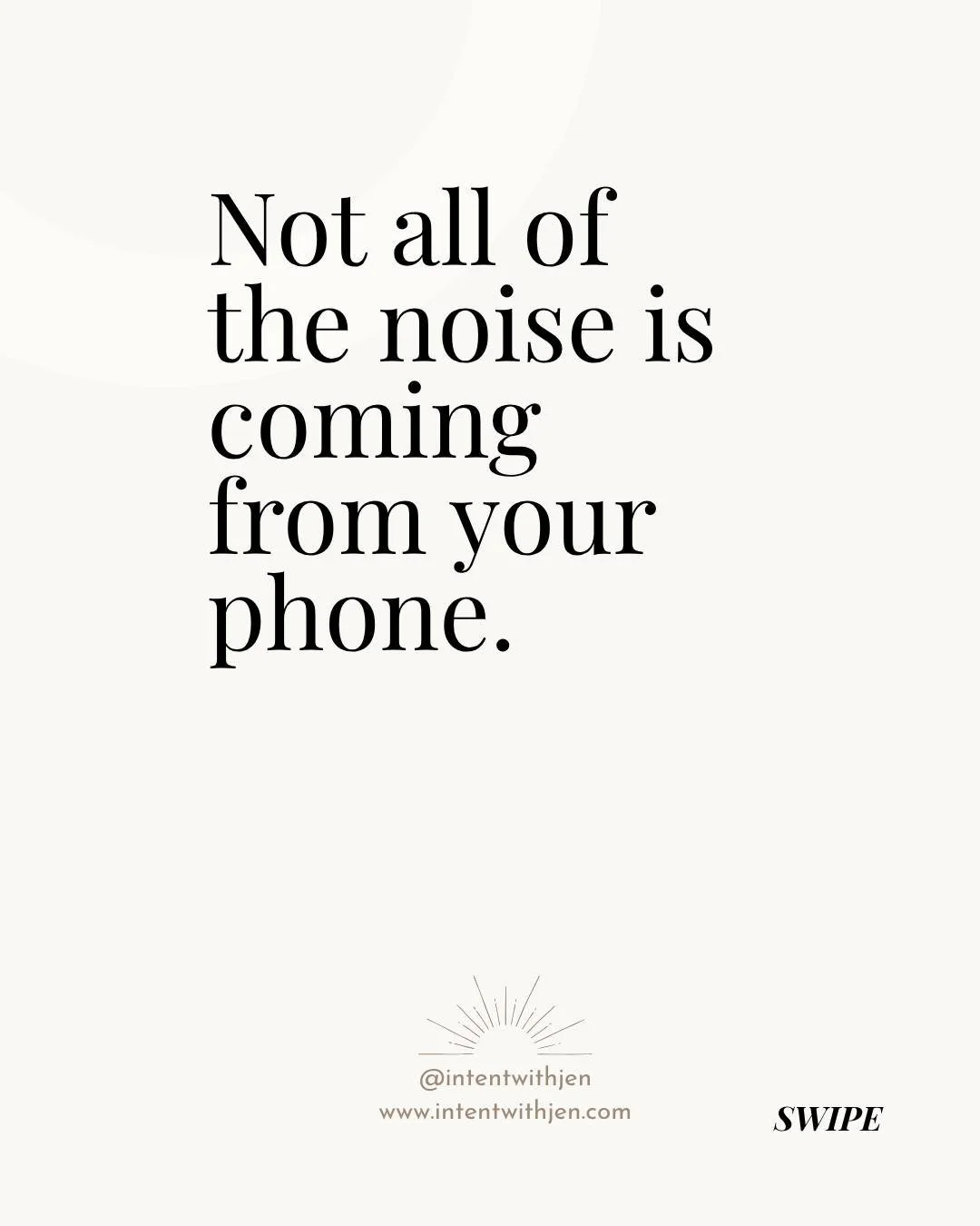 Some weeks the loudest thing in my life isn't anything outside of me.

It's the running commentary.🗣️

What's the loudest thing in your head this week?

#IntentWithJen #InternalAuthority #EmotionalAuthority #RegulatedLeadership #IntentionalLiving #M