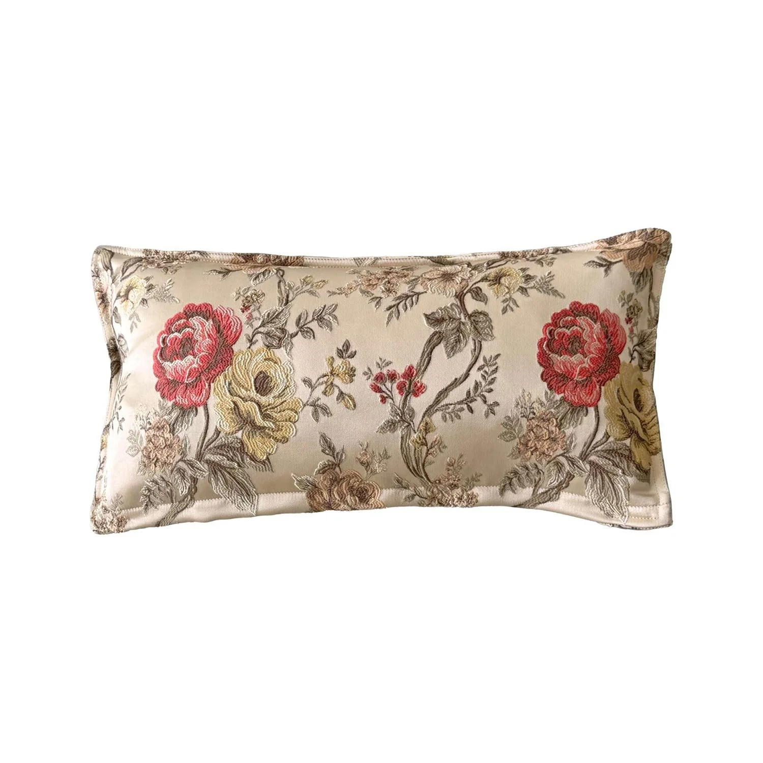 11 x 22 Floral Brocade Pillow