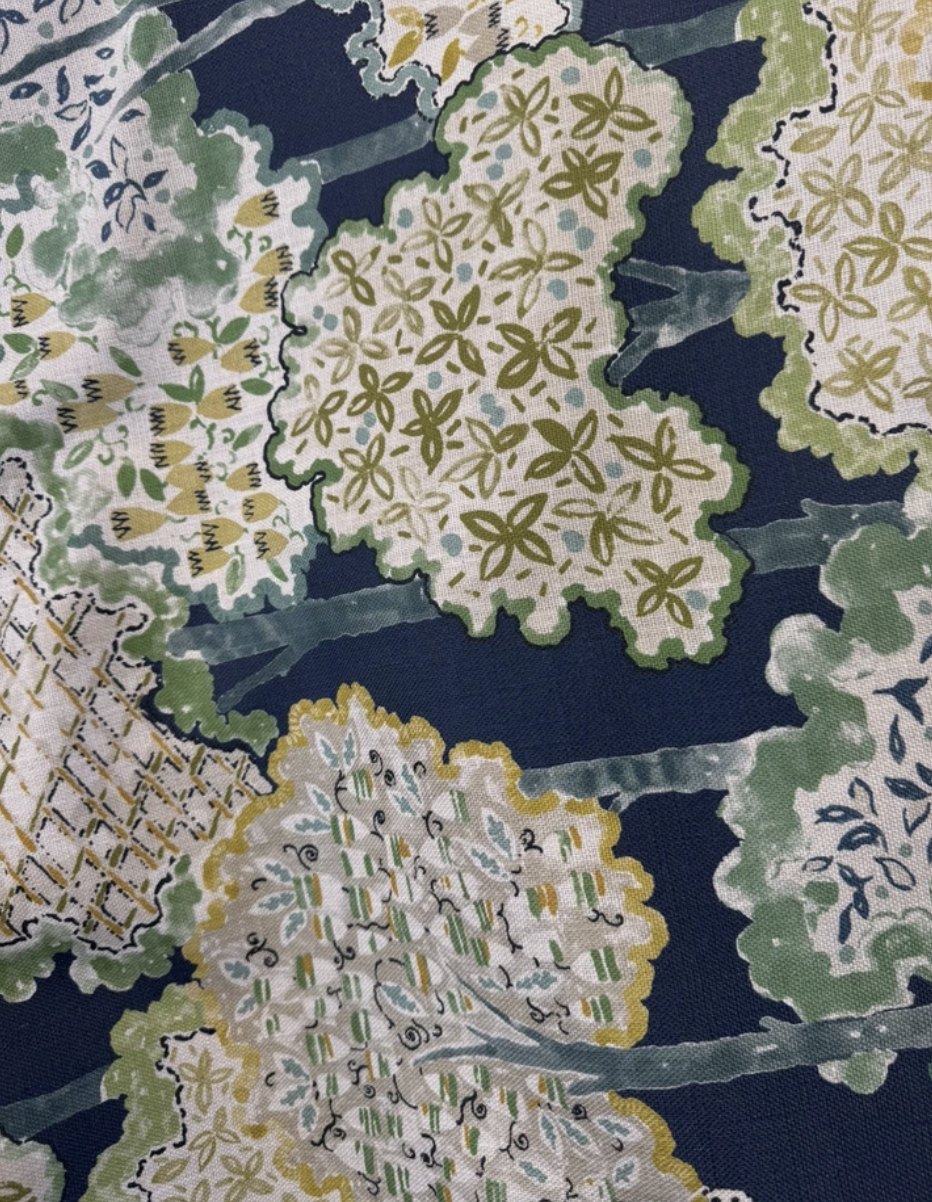 Richard Smith Copsewood Fabric 1 Yd Backed