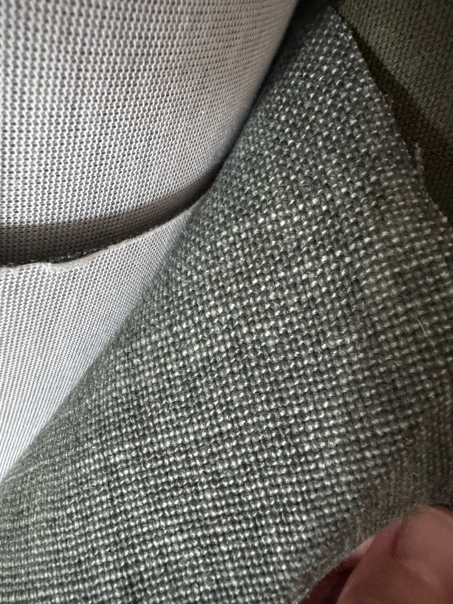 Dark Green Chunky Linen