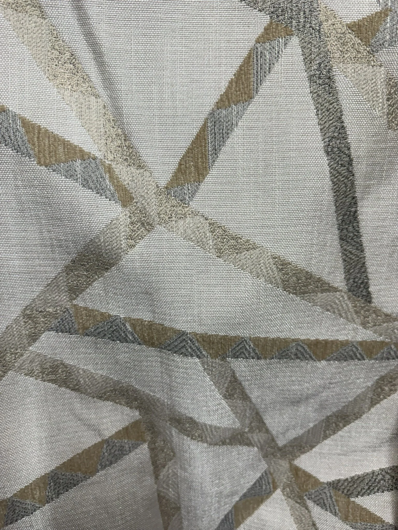 Neutral Geo Multi Jacquard Fabric