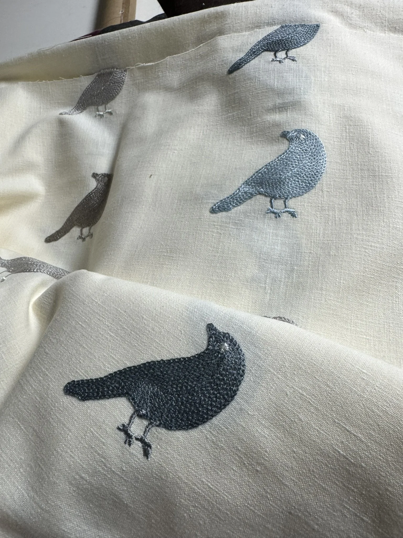 Regal Fabrics Birds Whimsy Mineral
