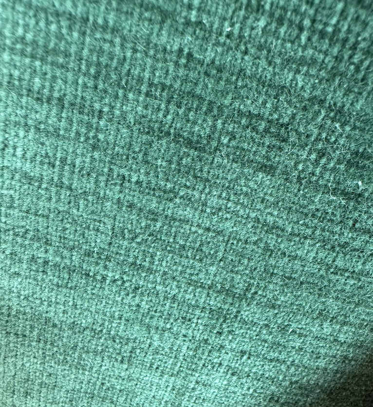 Green Striae Velvet Fabric