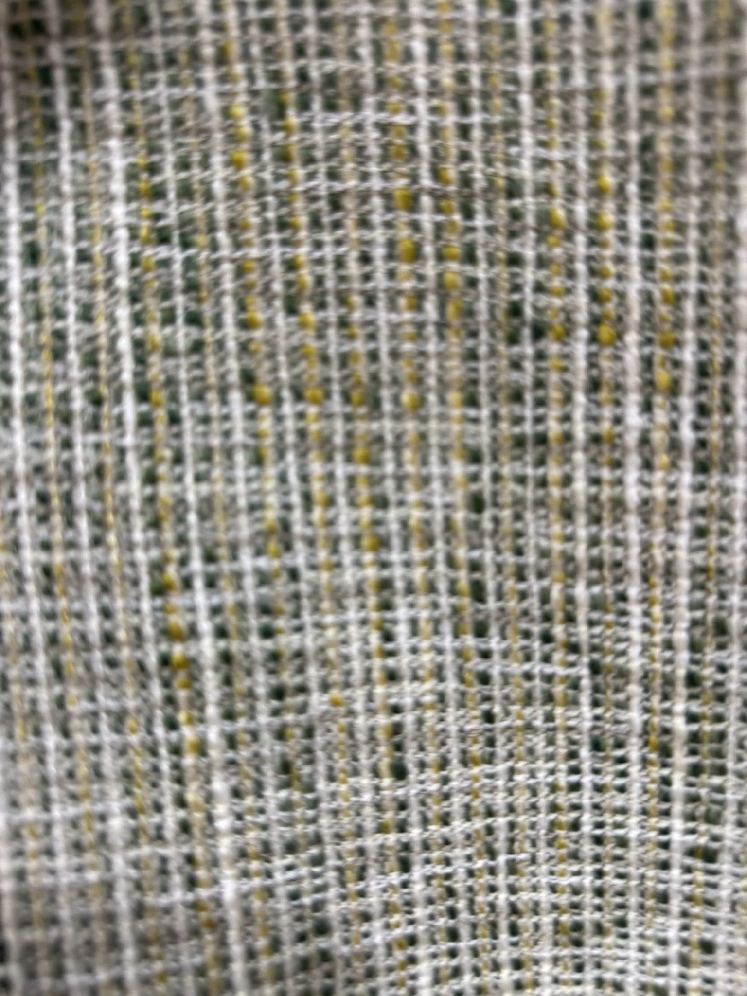 Green and Yellow Multi Tweed