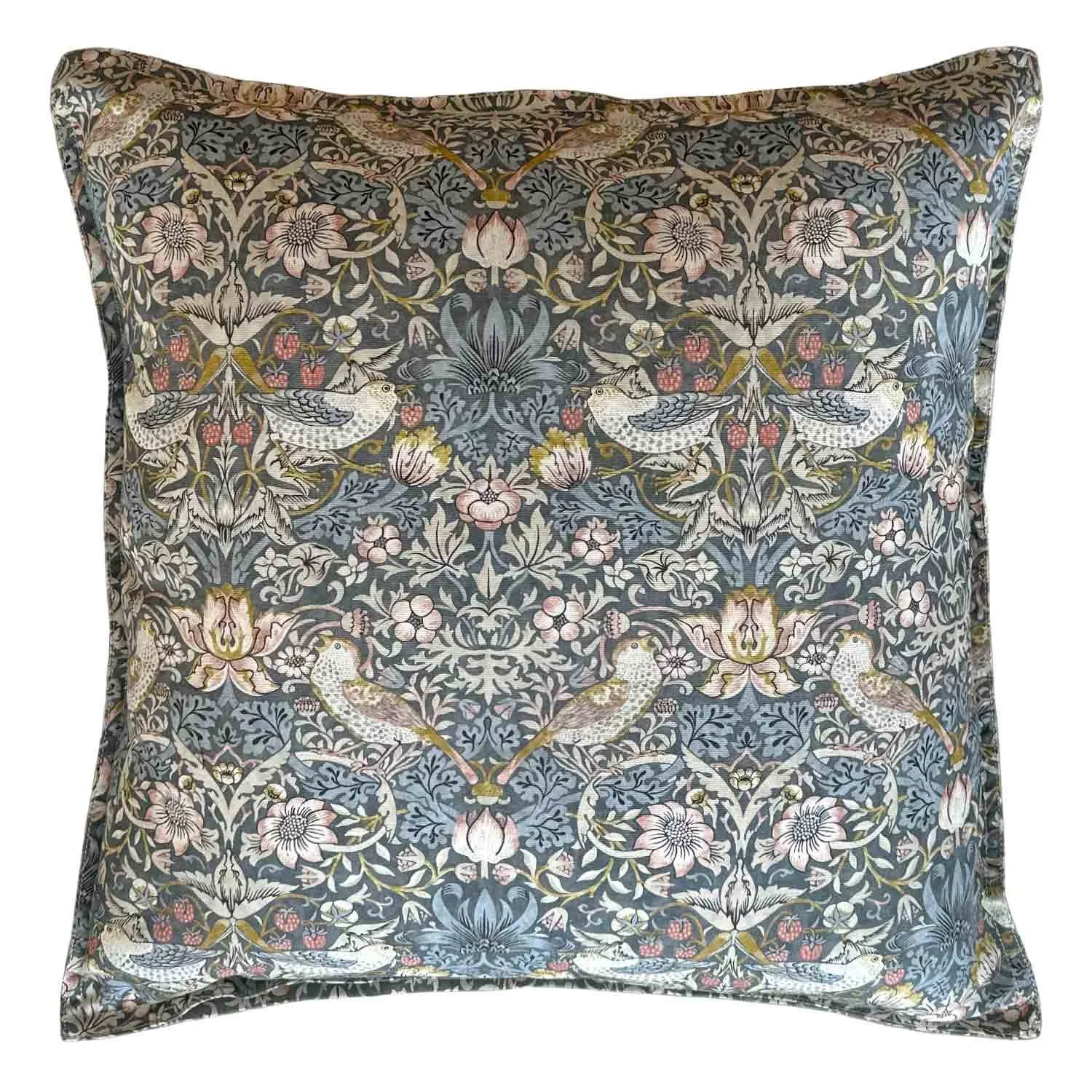 20 x 20 William Morris Strawberry Thief Pillow