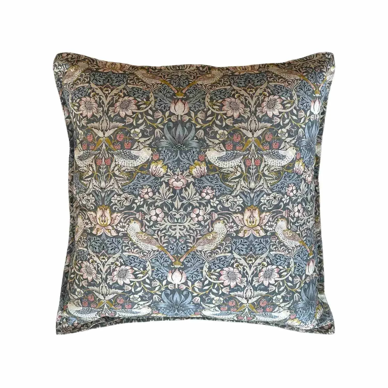 20 x 20 William Morris Strawberry Thief Pillow