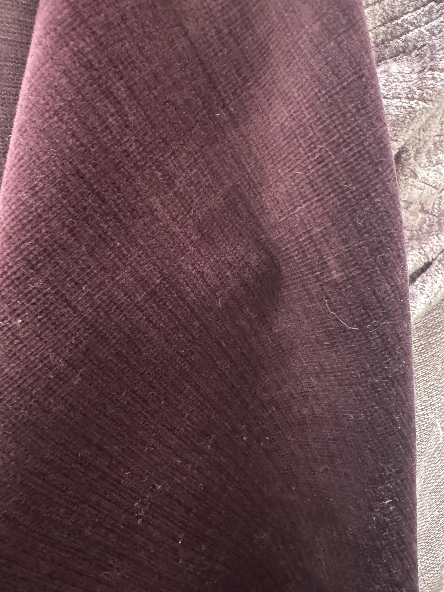 Deep Burgundy Textured Velvet