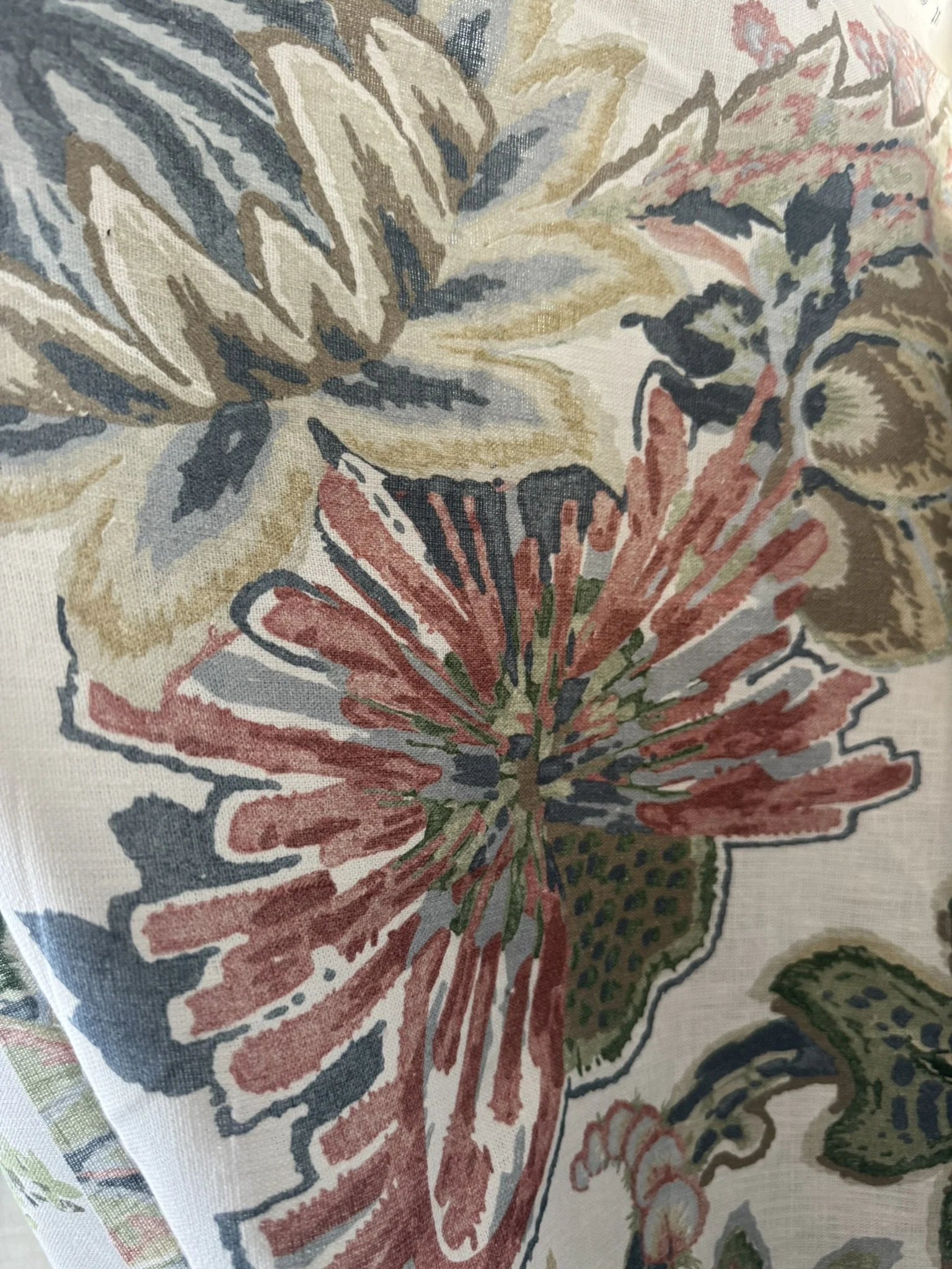 Thibaut Floral Gala Wheat Fabric