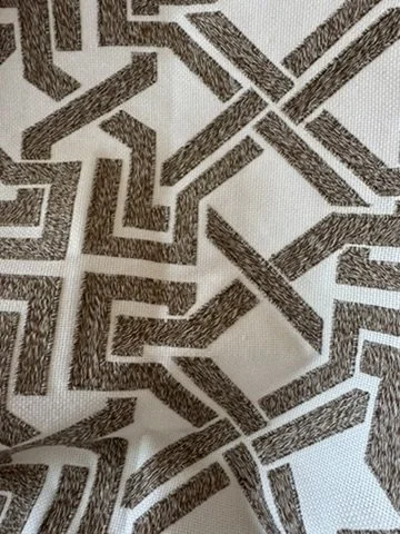 Trellis Embroidered-like Fabric