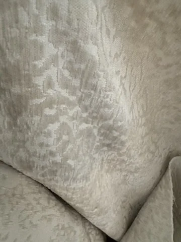 Francesca Pale Aqua Animal Cut Velvet