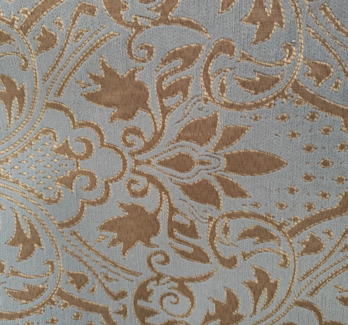 Pale Blue and Gold Brocade