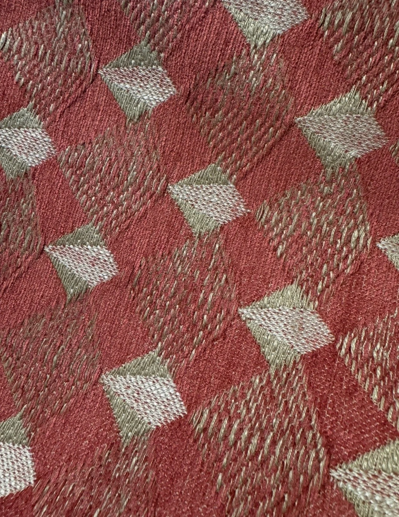 Fun Red Multi Geo Jac 1 yard