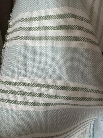 Cute Blue and Green Striped Performance 8 yards