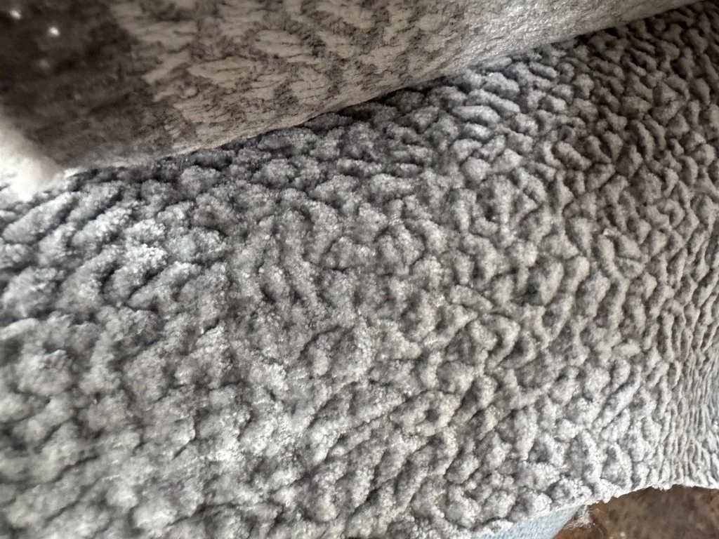 Grey Chunky Textured Chenille