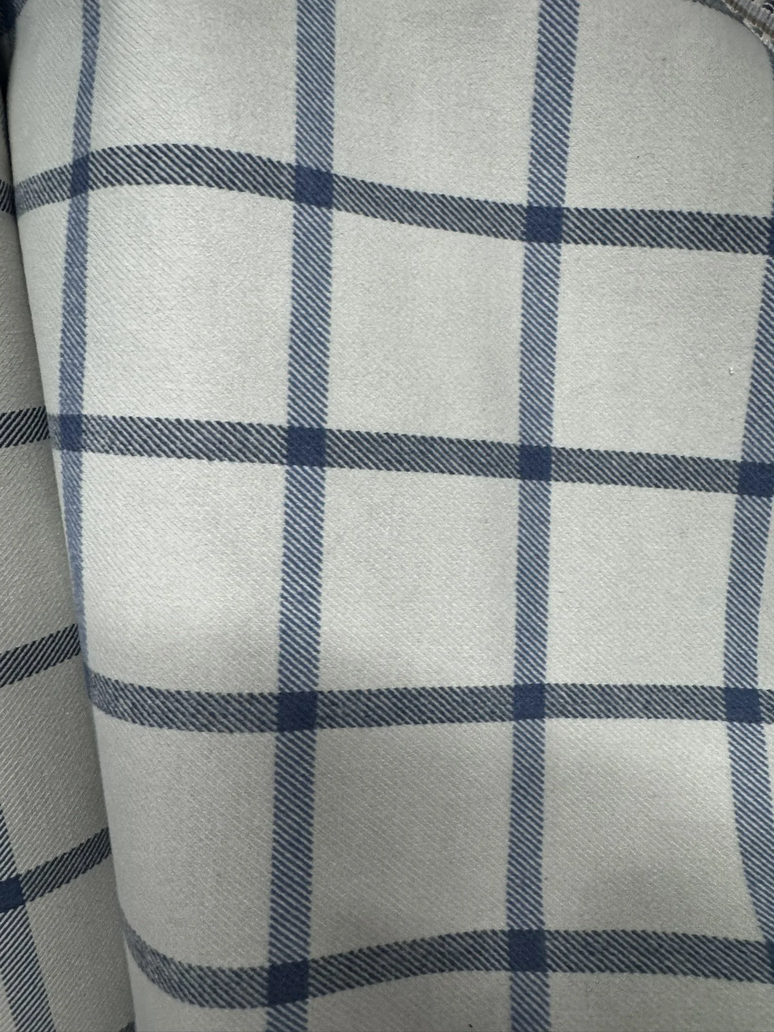 Clarke and Clarke Aviemore Denim Windowpane