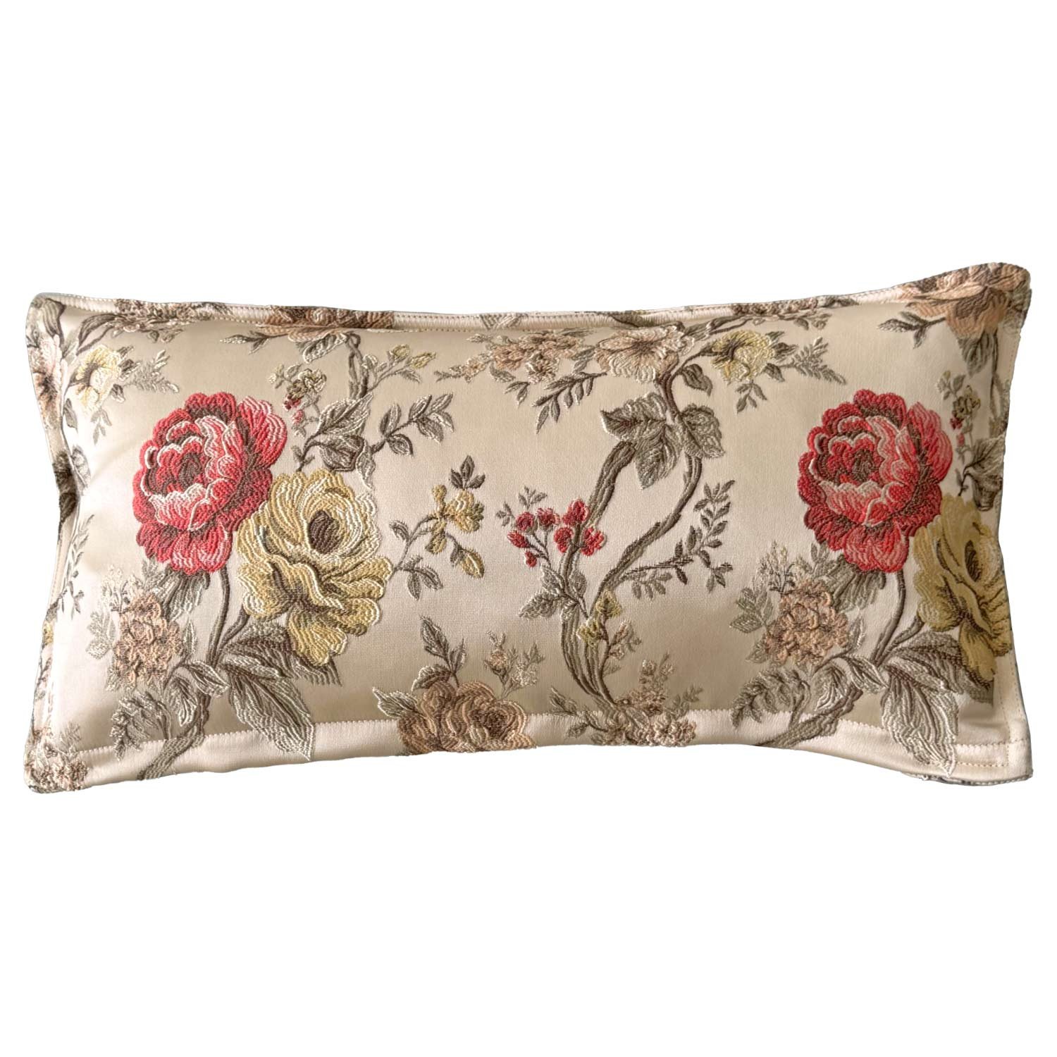 11 x 22 Floral Brocade Pillow