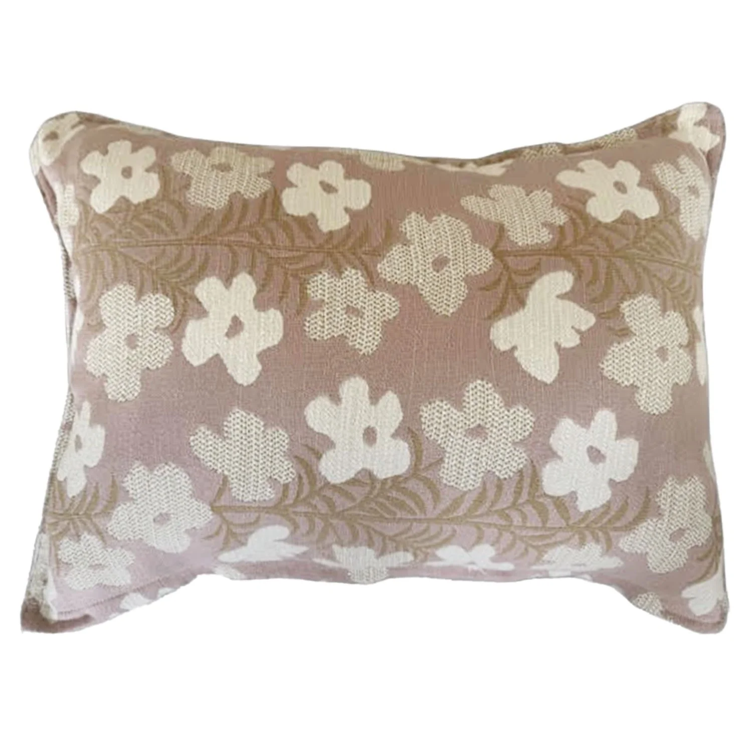 18 x 24 Hable Materialworks Daydreamer Desert Rose Pillow with Cotton Linen Back