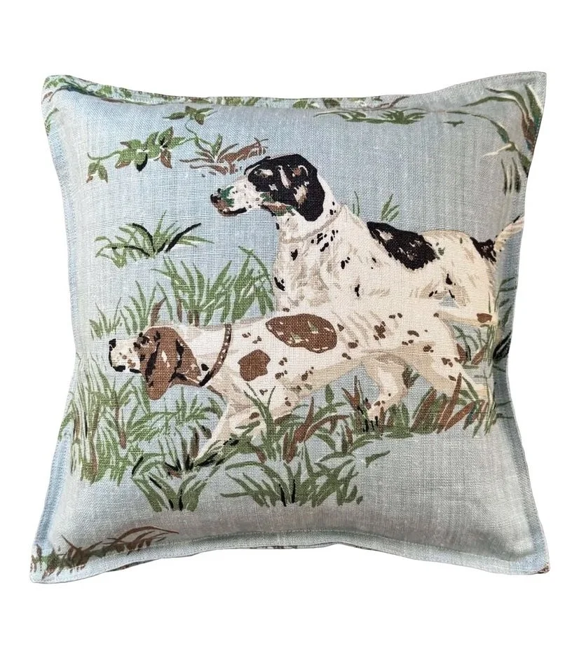 20 x 20 Scalamandre Pointers in Sky Blue Pillow
