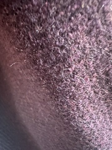 Dark Burgundy Wool Tweed Fabric