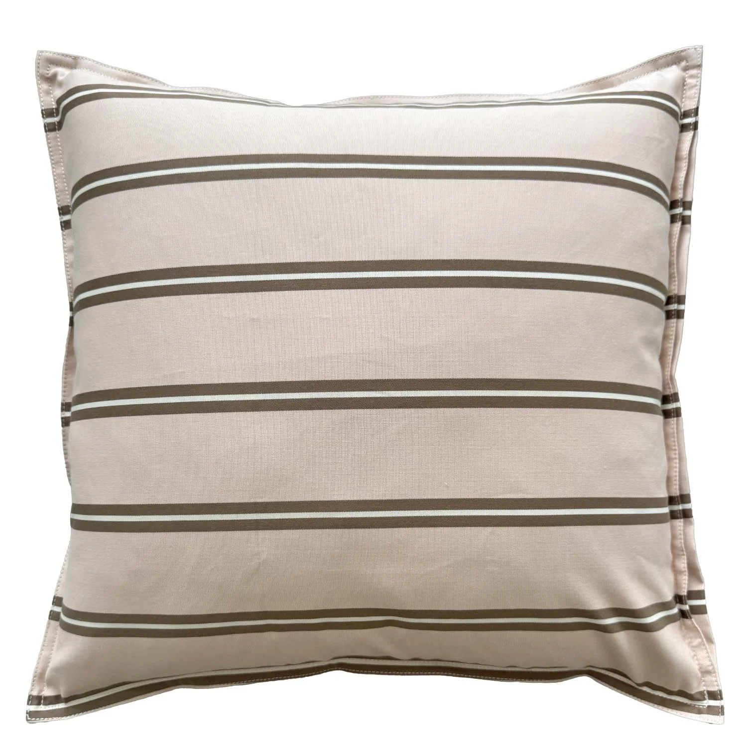 20 x 20 Pink and Chocolate Brown Stripe Pillow
