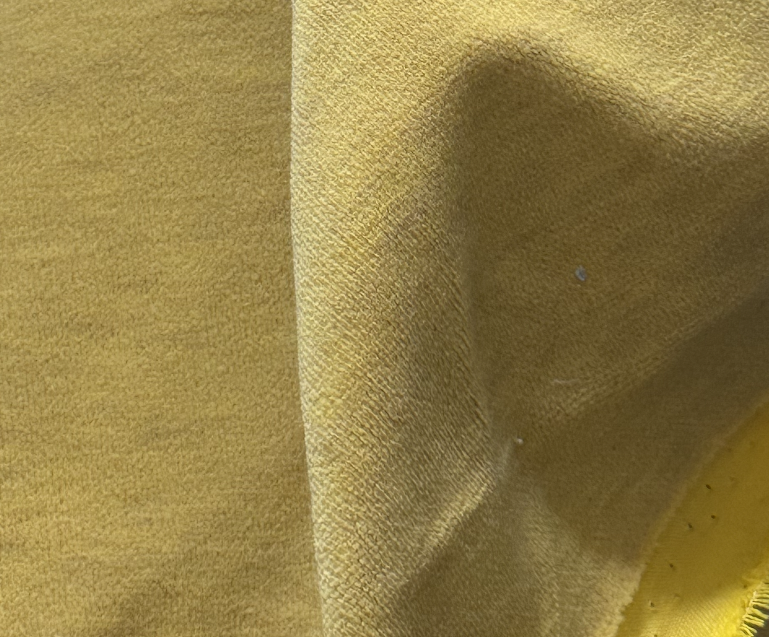 Yellow Velvet 3 yards