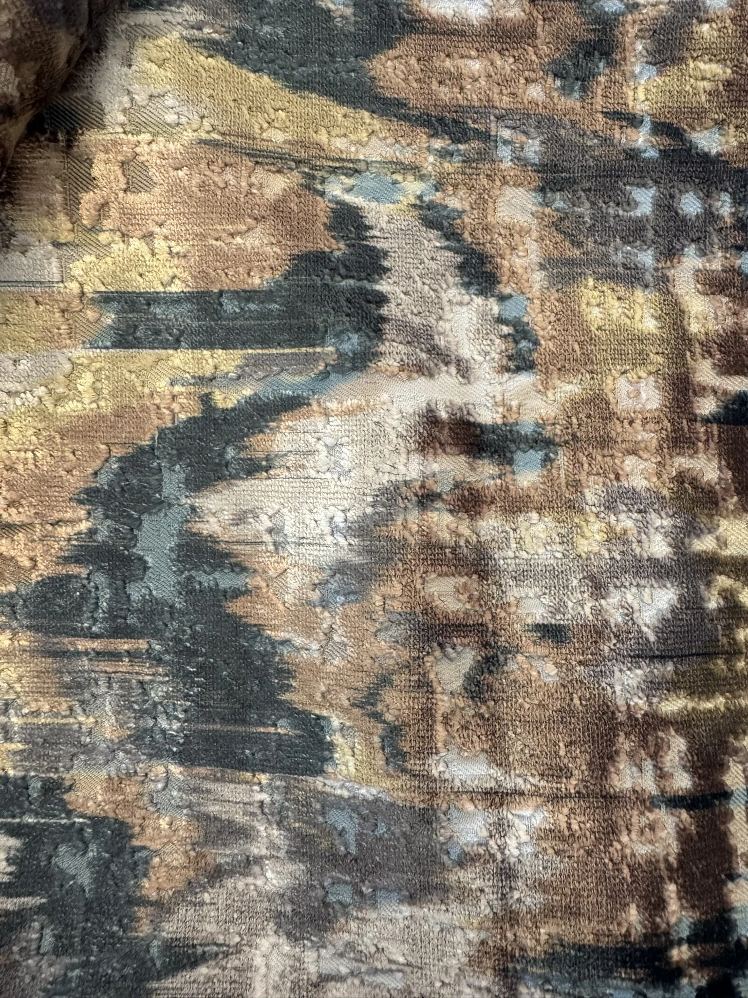 Abstract Cut Velvet 1 yard