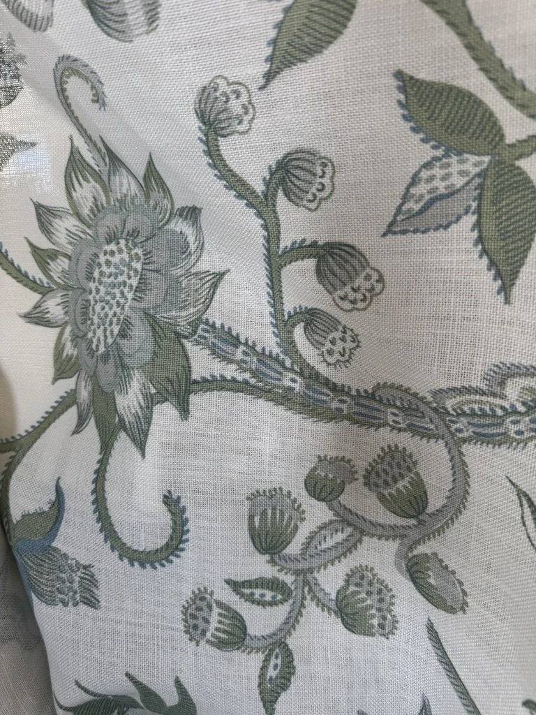 Elizabeth Eakins Adeline Locke Blue Fabric