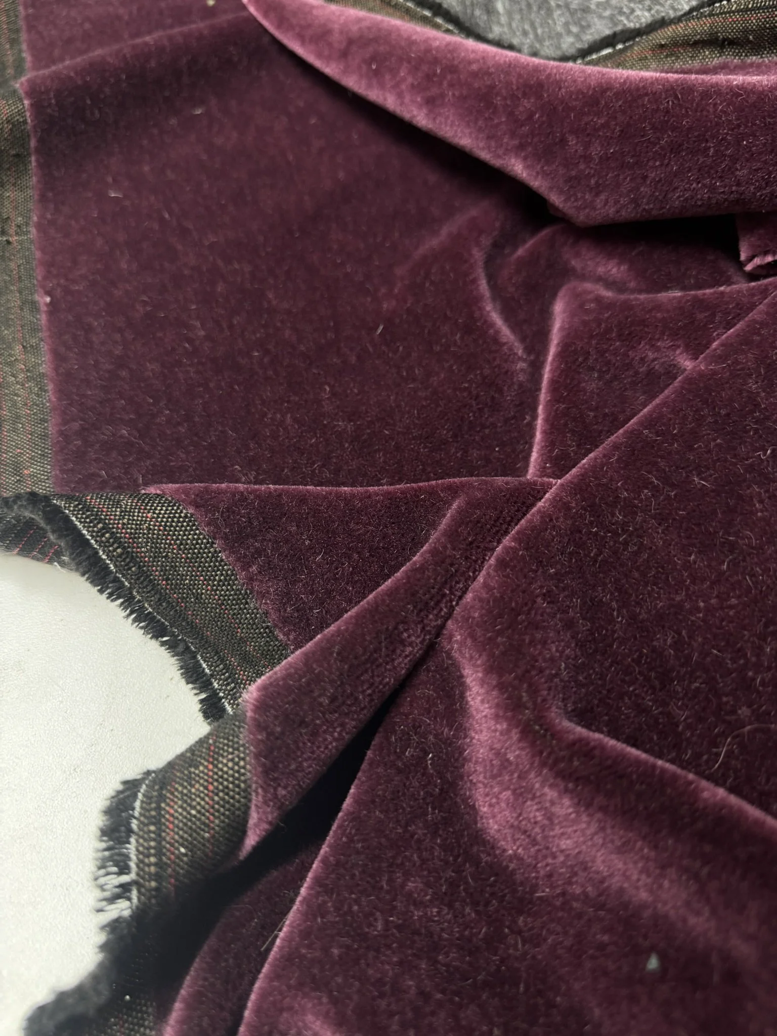 Burgundy Mohair