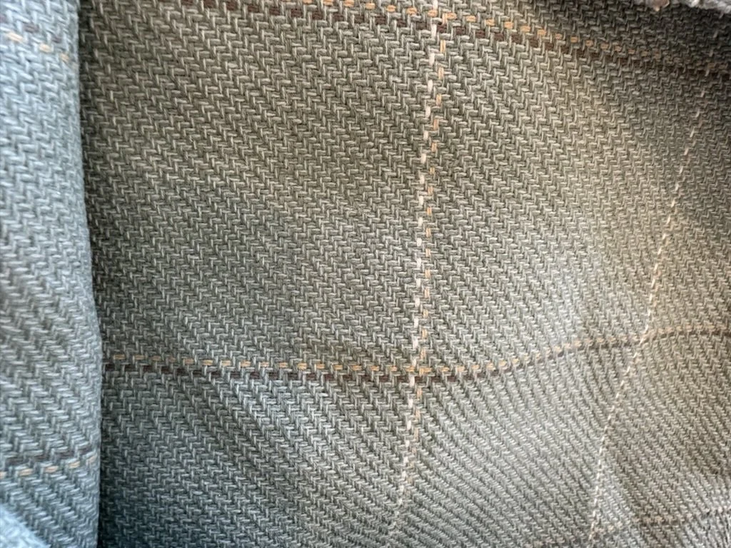 Pale Green Perfomance Windowpane 2 yards