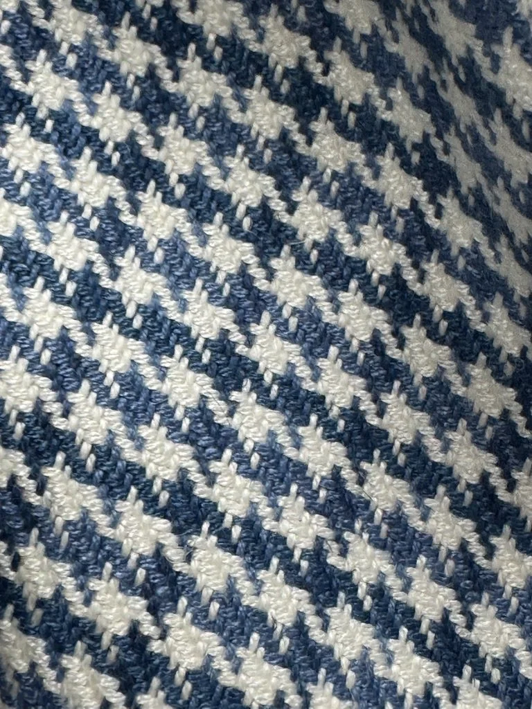 Light and Dark Blue Houndstooth