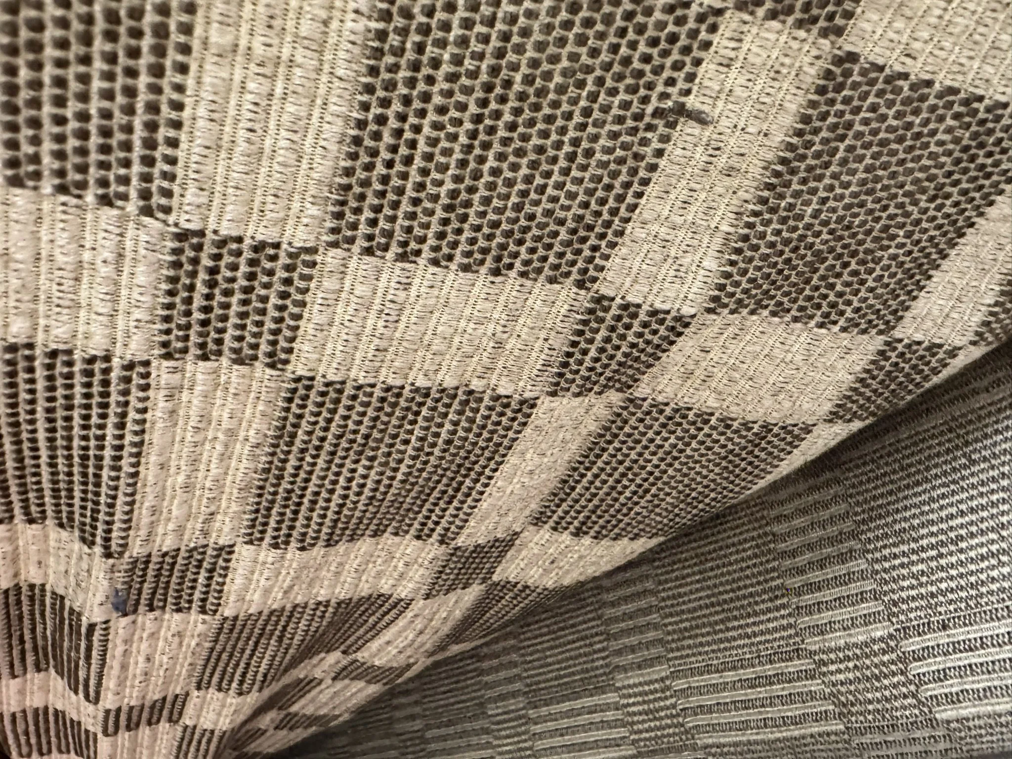 Neutral Checkerboard Fabric