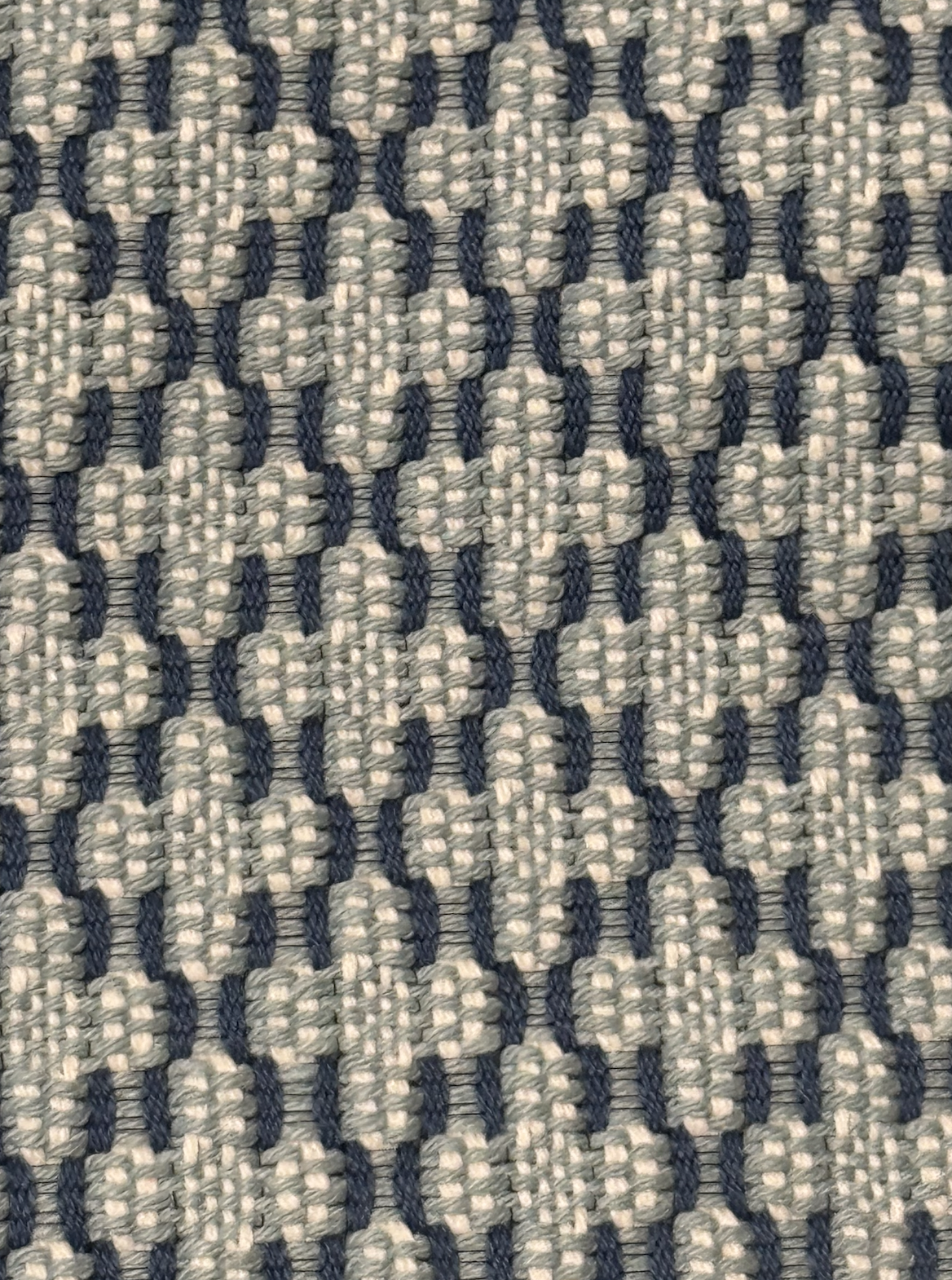 Cute Navy and Neutral Jacquard