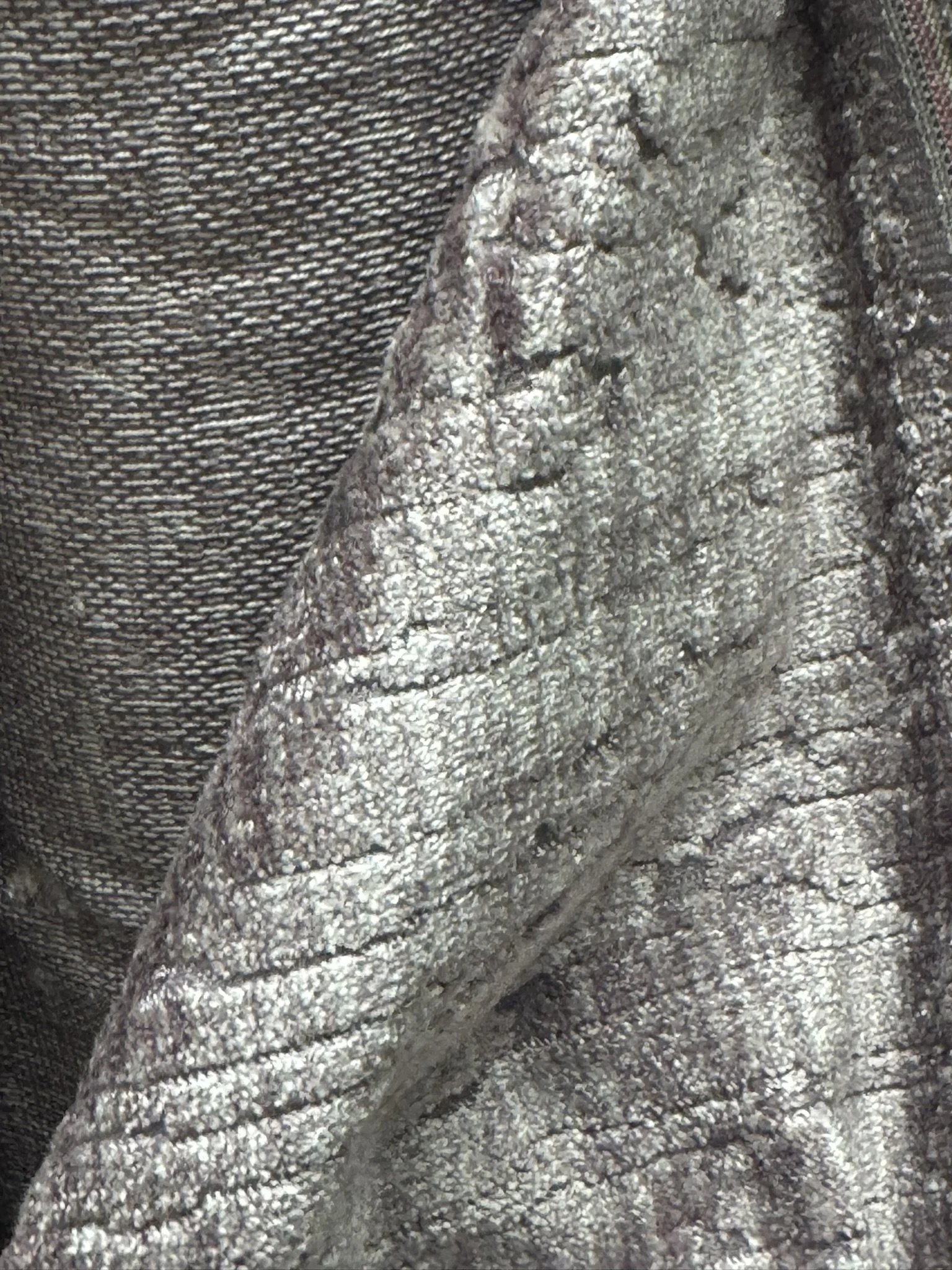 Lilac Cut Abstract Velvet/Chenille