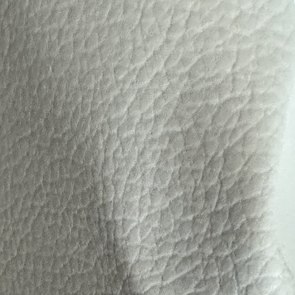 Cream/White Pebbled Vinyl