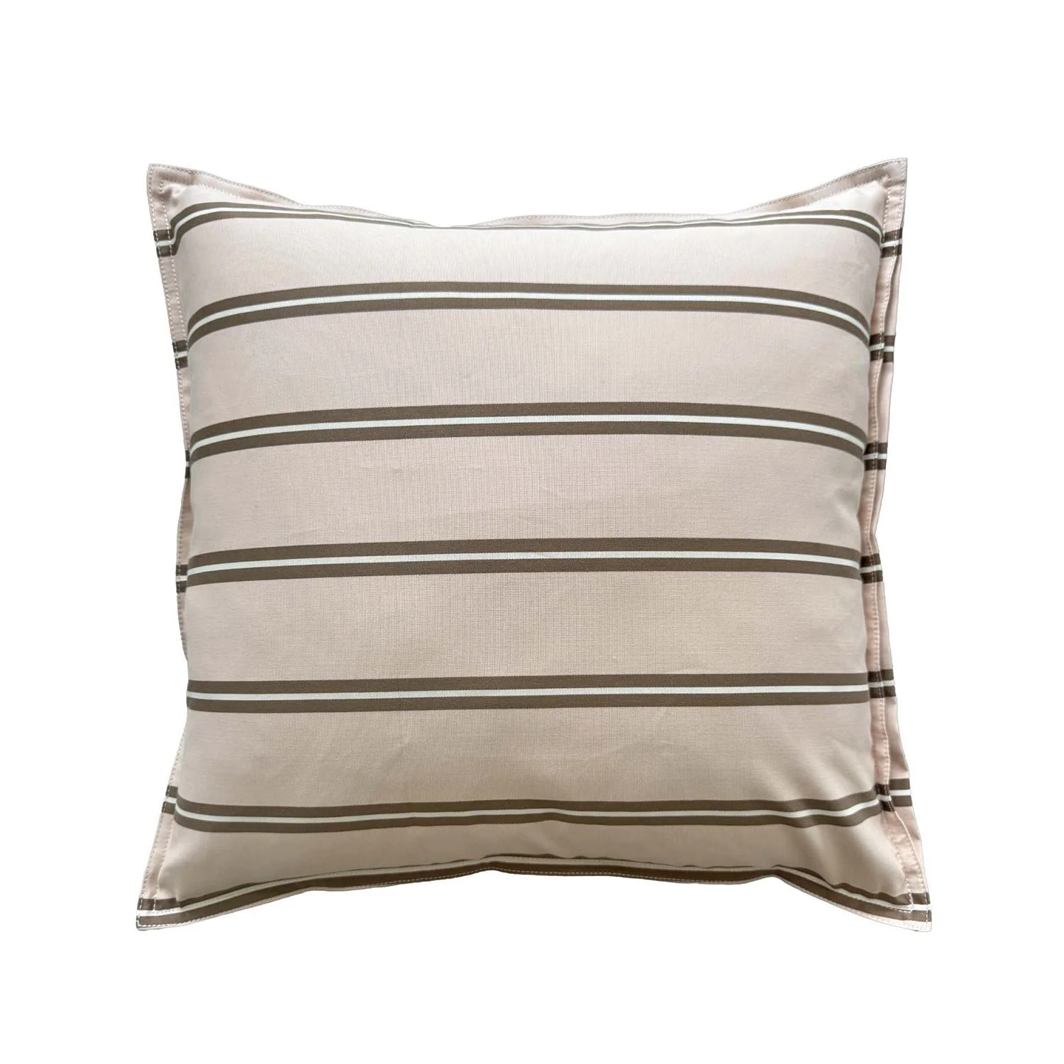 20 x 20 Pink and Chocolate Brown Stripe Pillow