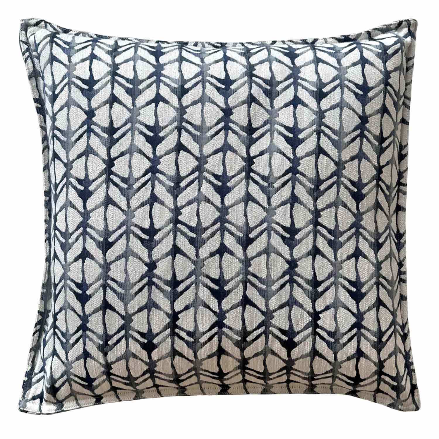 20 x 20 Kravet Outdoor Navy and White Geo Pillow