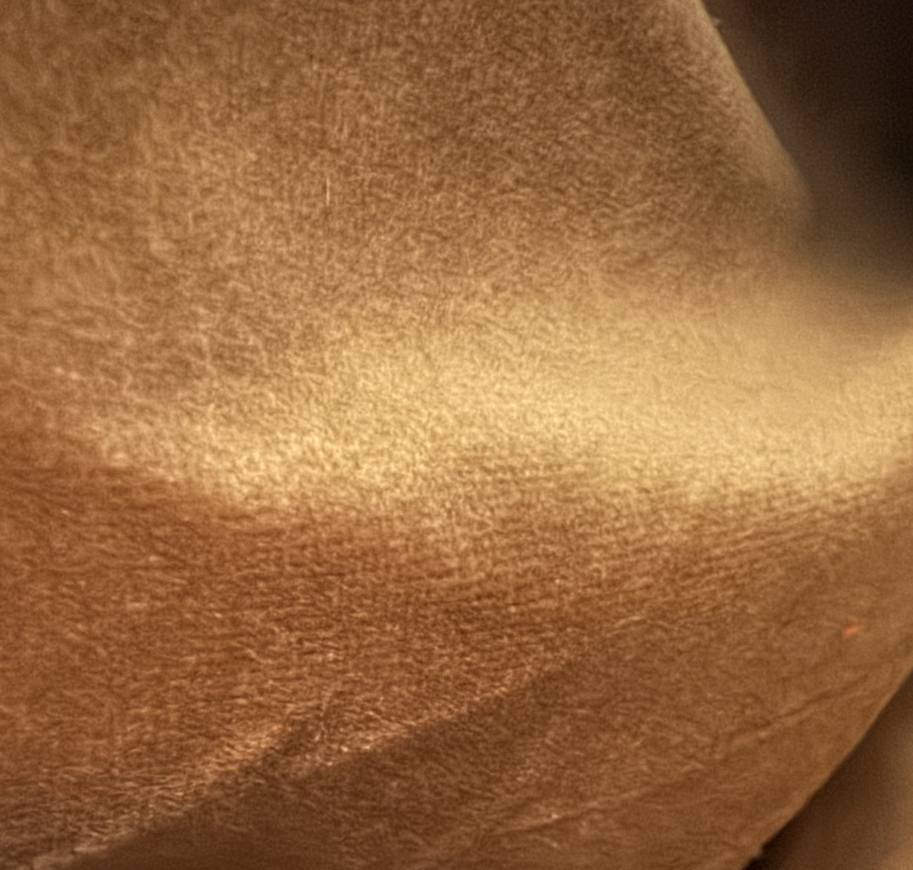 Dark Orangey Gold Velvet 4 yards