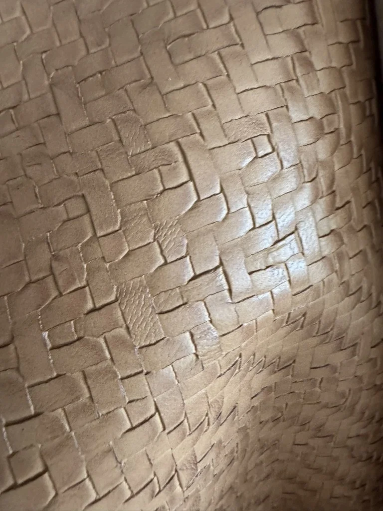 Tan Woven Vinyl