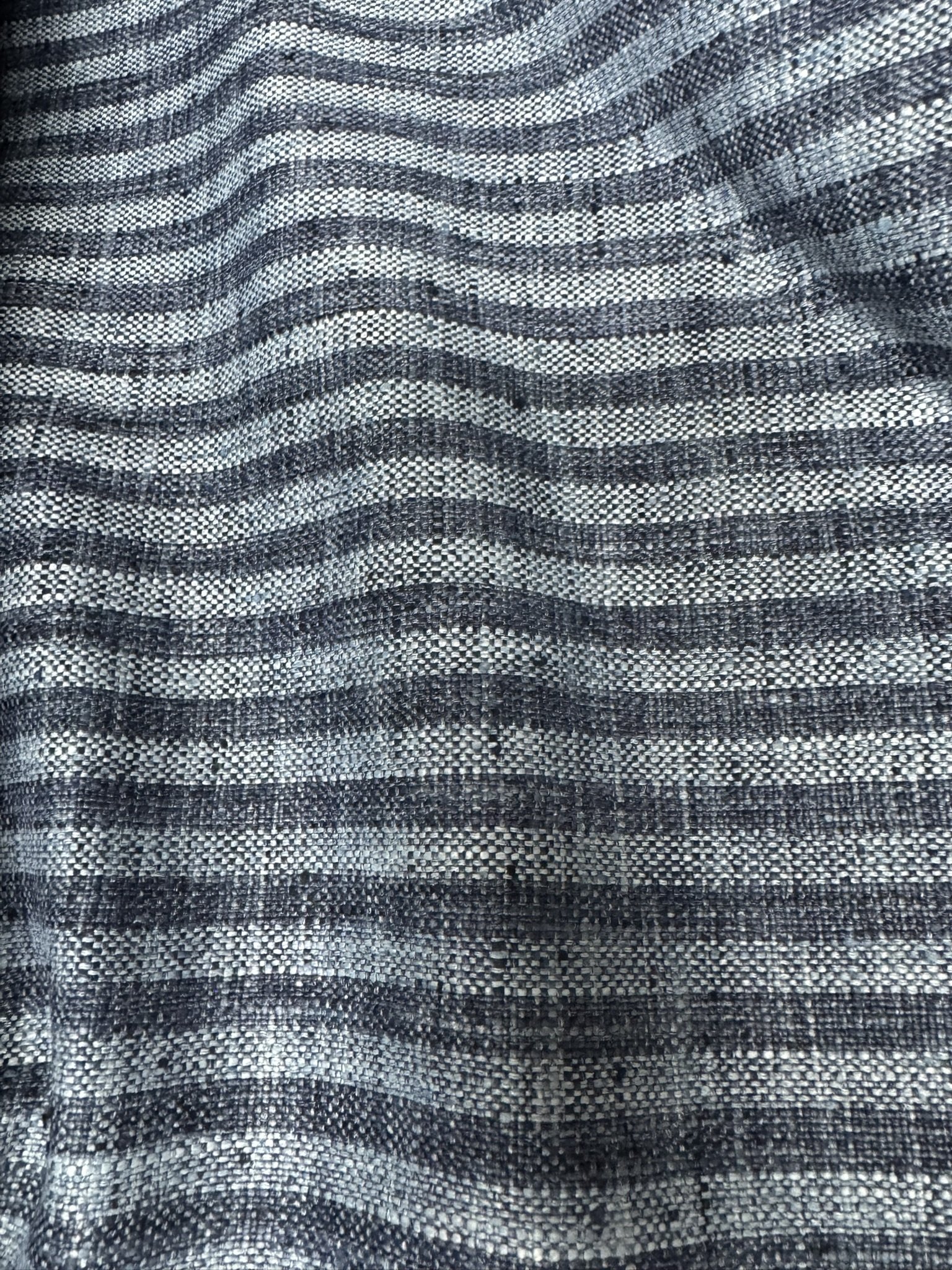 Navy and Pale Blue Stripe 4 yards